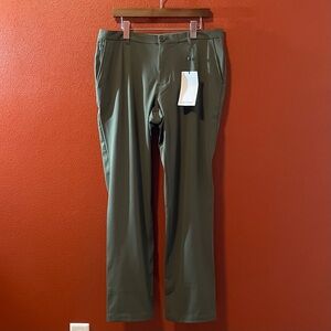 Ministry of Supply Men’s NWT Pace Tapered Olive Green Standard Khaki Chino Pants